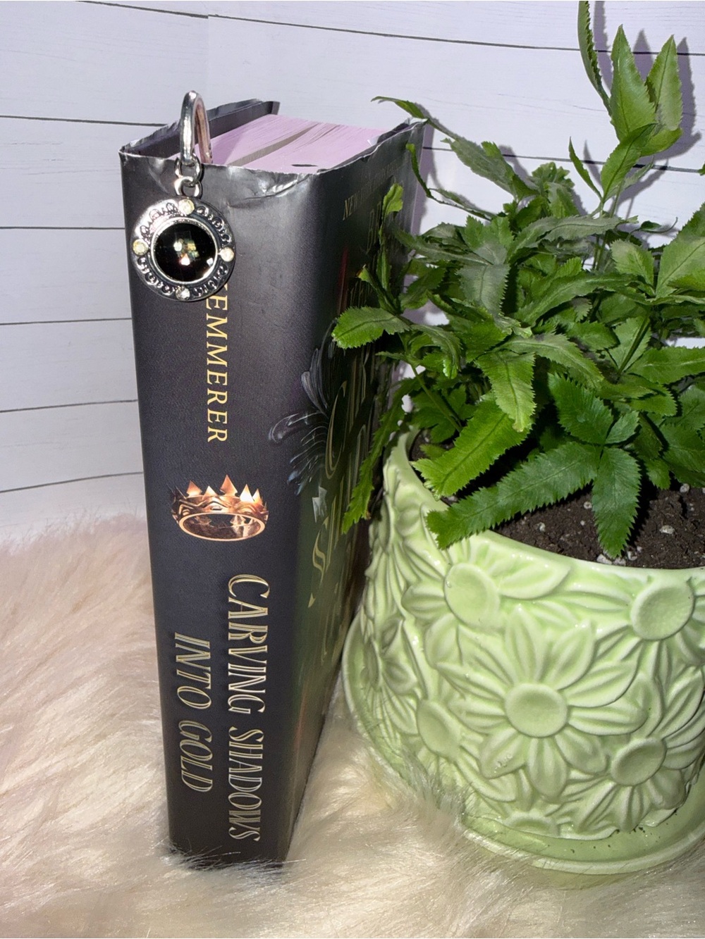3.5” Silver Tone Charm Bookmark